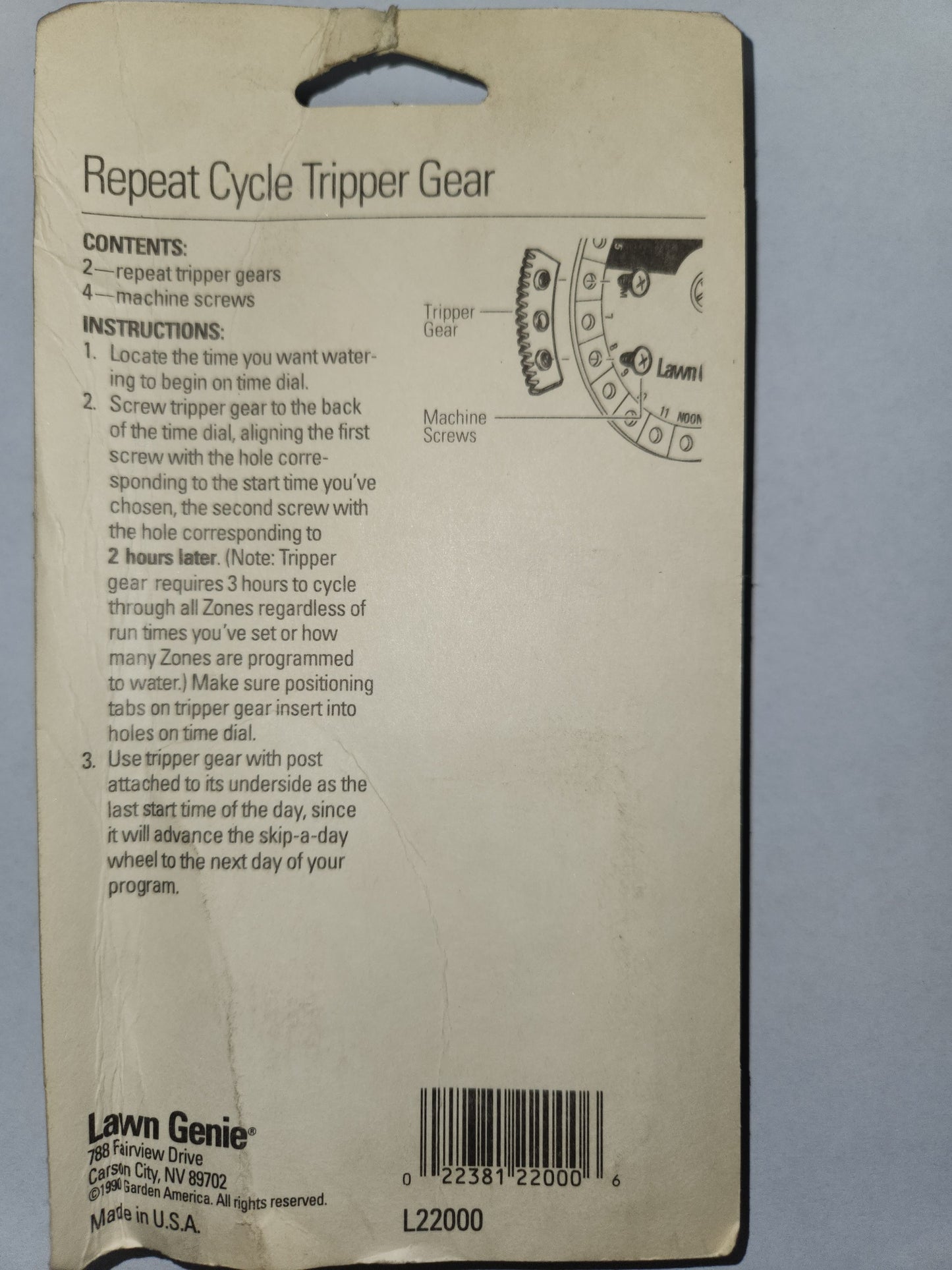 Lawn Genie and Richdel Repeat Cycle Tripper Gear