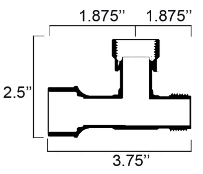 Dura 1" Swivel Manifold Tee - Sprinklershop