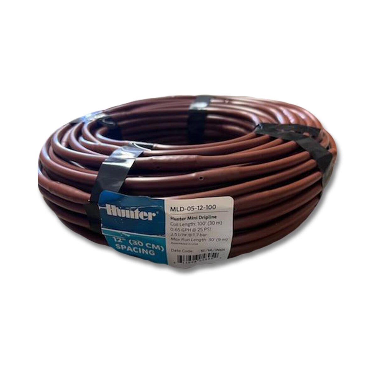 Hunter 1/4" MLD .5GPH 12" Spacing Brown 100' Roll