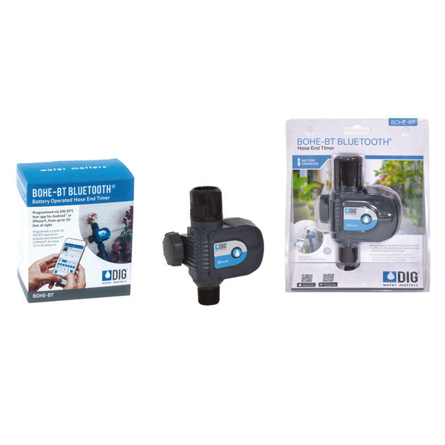 DIG BOHE-BT Bluetooth Hose End Timer – Smartphone-Controlled Tap Timer