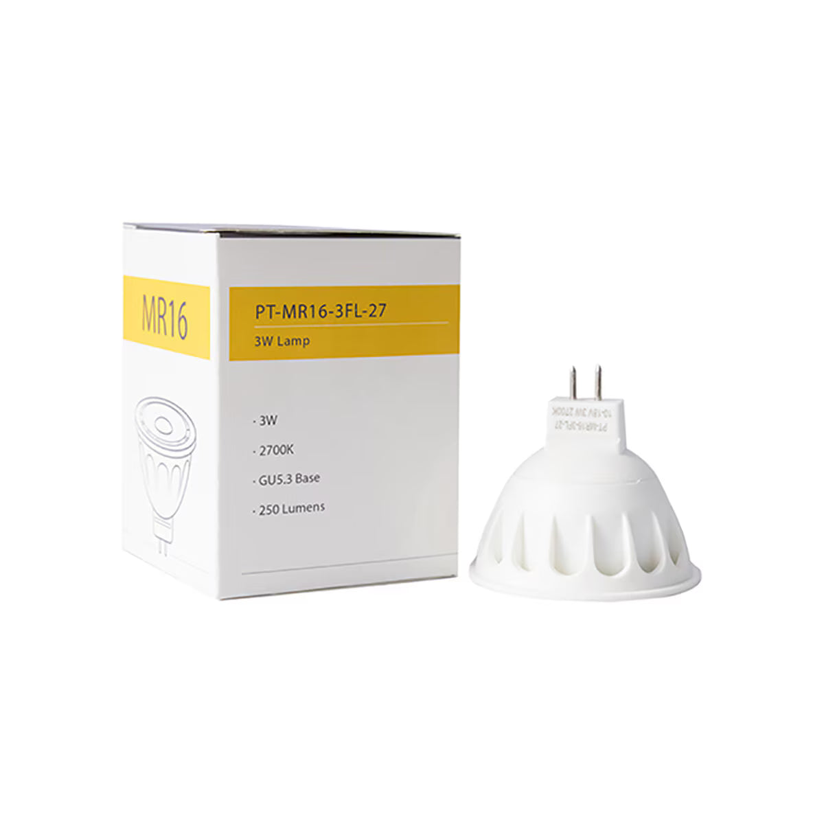 Pro-Trade MR16 LED 3W 250 Lumens 2700K 38 Degree Bulb